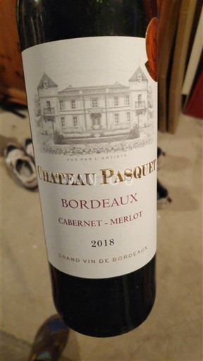 Bordeaux Château Pasquet 2018