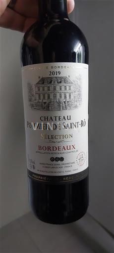 Bordeaux Château Pommier de Saint-Rô Sélection 2019
