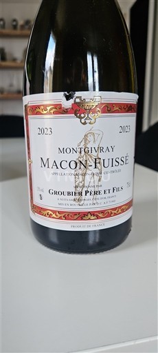 Burgundy Mâcon and Mâcon-Villages Groubier Père et Fils Montgivray 2023