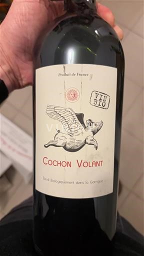 Vin Rouge sec Cochon Volant 2022 France Languedoc Corbières AOC