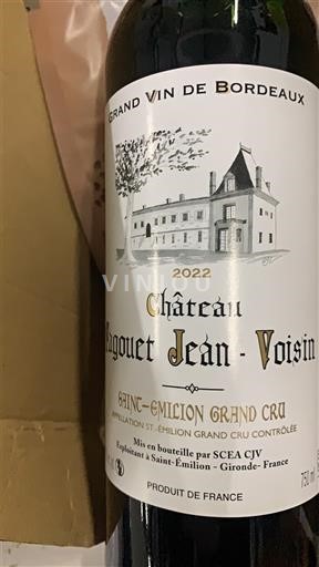 Bordeaux Saint-Émilion Grand Cru Grand Cru Château Biguet Jean-Voisin 2022