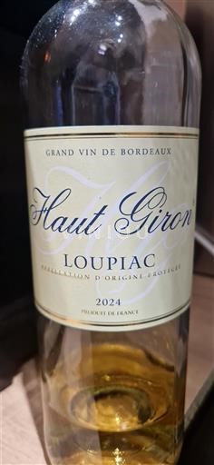 Bordeaux Loupiac Haut Giron 2024