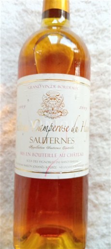 Bordeaux Sauternes Camperosé du Haut 1999