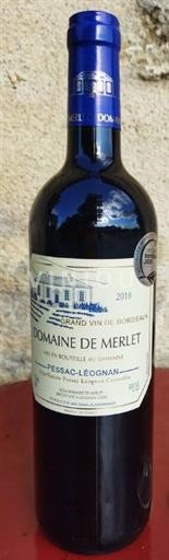 Bordeaux Pessac-Léognan Domaine Merlet 2020