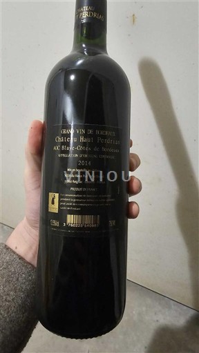 Bordeaux Blaye-Côtes-de-Bordeaux Château Haut Pedrias 2014