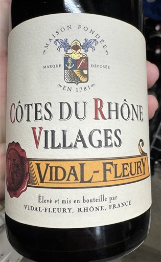 Rhône-dalen Côtes-du-Rhône-Villages Vidal-Fleury 2021