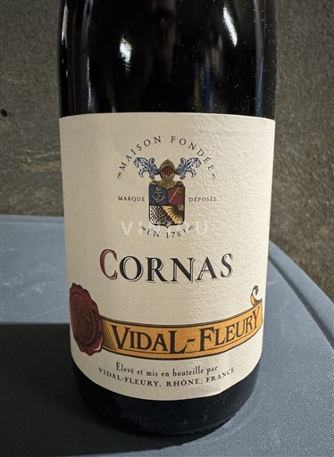 Rhône-dalen Cornas Vidal-Fleury 2022