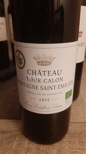 Bordeaux Montagne-saint-émilion Château Tour Calon 2015