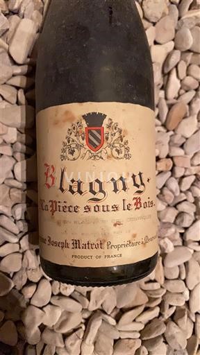 Bourgogne Blagny Domaine Joseph Matrot La Pièce sous le Bois 1998