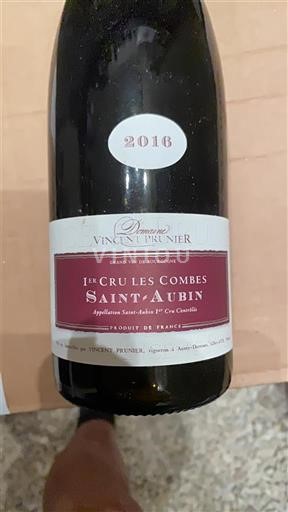 Burgundy Saint-Aubin Premier Cru Domaine Vincent Prunier 1er Cru Les Combes 2016