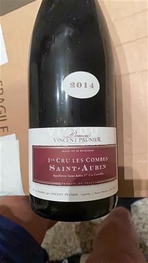 Burgundy Saint-Aubin Premier Cru Domaine Vincent Prunier 1er Cru Les Combes 2014