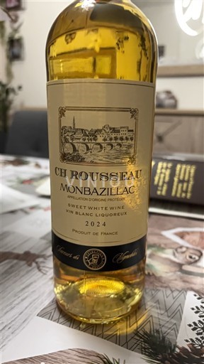 Vin Blanc liquoreux Château Rousseau 2024 France Sud-Ouest Monbazillac AOC