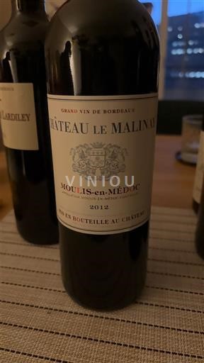 Bordeaux Moulis-en-Médoc Château Le Malinay 2012