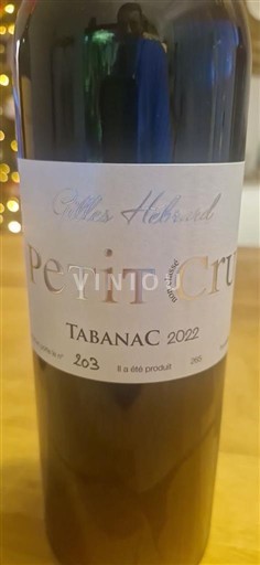 Burdeos Bordeaux Gilles Hébrard Petit Cru 2022