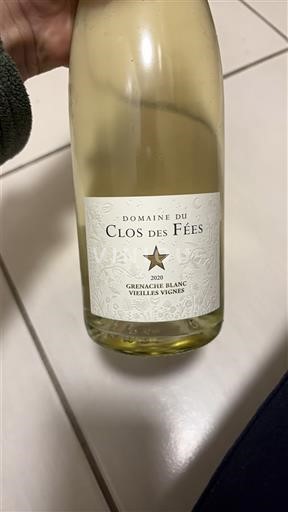Languedoc och Roussillon Côtes catalanes Domaine Clos des Fées Grenache Blanc Vieilles Vignes 2020