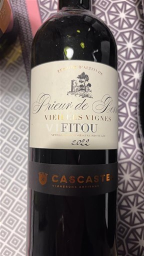 Vine Rouge sec Vieilles Vignes Prieur de Caves 2023 Frankrig Languedoc Fitou AOC