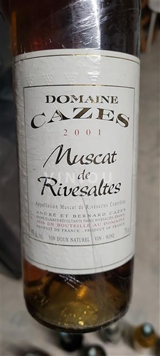 Roussillon Muscat de Rivesaltes Domaine Cazes 2001