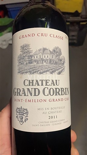 Bordeaux Saint-Émilion Grand Cru Grand Cru Classé Château Grand Corbin 2011