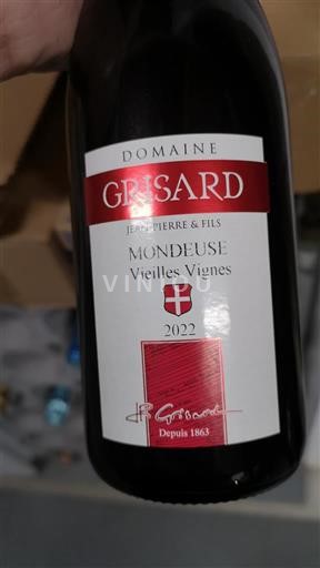 Saboya y Bugey Mondeuse Domaine Grisard Vieilles Vignes 2022