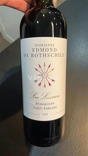 Bordeaux Puisseguin-saint-émilion Domaine Domaines Edmond de Rothschild Les Lauriers 2021