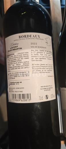 Bordeaux Lafont Saint-Martin 2022