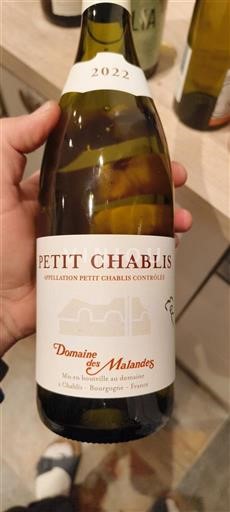 Burgundsko Petit-chablis Domaine S Malandes 2022