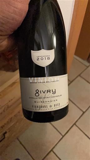 Burgundy Givry Vignerons de Buxy Buisonnière 2018