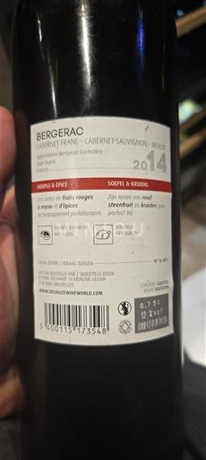 Vine Rouge sec Egalé Tusan 2014 Frankrig Sydvestfrankrig Bergerac AOC
