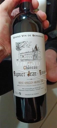 Burdeos Saint-Émilion Gran Cru Grand Cru Château Fauquet Jean-Voisin 2021