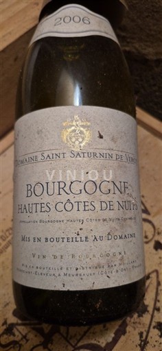 Burgundsko Hautes Côtes de Nuits Domaine Saint Saturnin de Vergy 2006