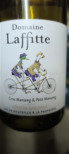 Vine Blanc sec Gros Manseng & Petit Manseng Domaine Laffitte 2022 Frankrig Sydvestfrankrig Côtes de Gascogne IGP