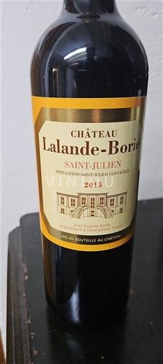 Bordeaux Saint-Julien Château Lalande-Borie Vin du chateau Ducru-Beaucaillou 2015
