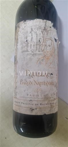 Bordeaux Pauillac Baron Philippe de Rothschild Baron Nathaniel 1999