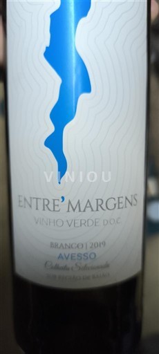Portugal Vinho verde Entre'Margens Avesso 2019