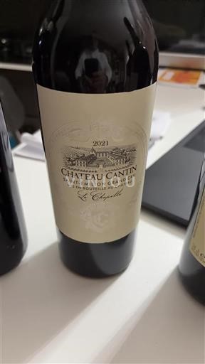 Bordeaux Saint-Émilion Grand Cru Grand Cru Château Cantin 2021