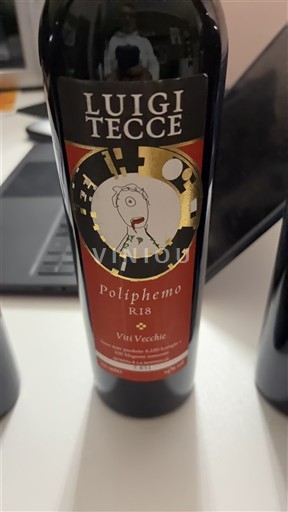 Wijnen Rouge sec Poliphemo Viti Vecchie Luigi Tecce 2018 Italië Campanië Taurasi DOC