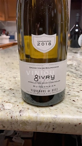 Burgundy Givry Vignerons de Buxy Buissonnier 2018