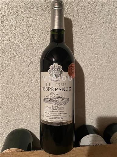 Bordeaux Côtes de Blaye Château L'Espérance Espérance 2010