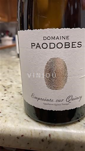 Loiren laakso Quincy Domaine Paodobes Empreinte sur Quincy 2024