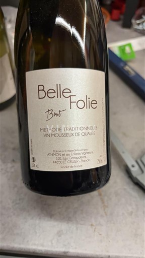 Loire Valley Crémant de Loire Belle Folie Non-Vintage