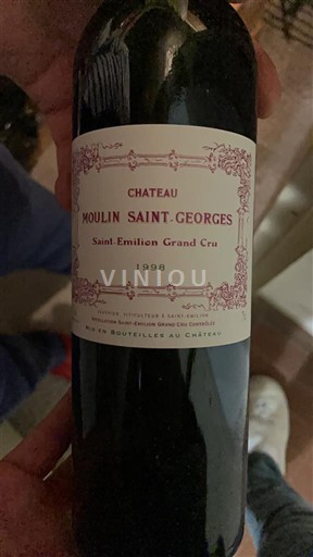 Bordeaux Saint-Émilion Grand Cru Château Moulin Saint-Georges 1998