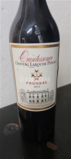Burdeos Fronsac Château Laroche Pipeau Quintessence 2012