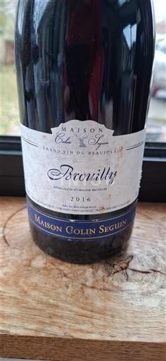 Beaujolais Brouilly Maison Colin Seguin 2016