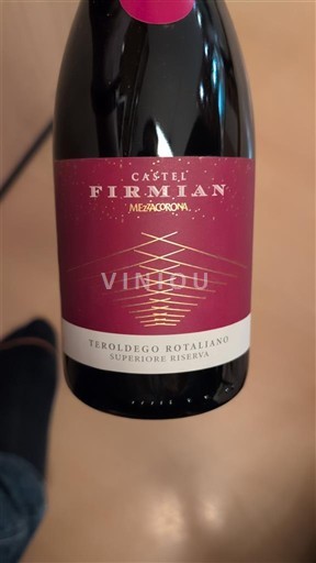Vinos Rouge sec Teroldego Rotaliano Superiore Riserva Castel Firmian 2019 Italia Trentino-Alto Adige Teroldego Rotaliano. DOC