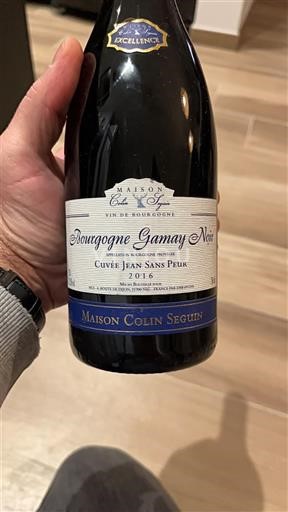 Borgoña No especificado Maison Colin Seguin Jean Sans Peur 2016