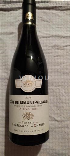 Burgundi Beaune kylien rinteet Château La Chaume La Remondière 2019