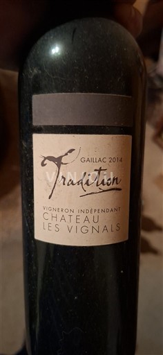 Wijnen Rouge sec Tradition Château Les Vignals 2014 Frankrijk Zuidwest-Frankrijk Gaillac AOC