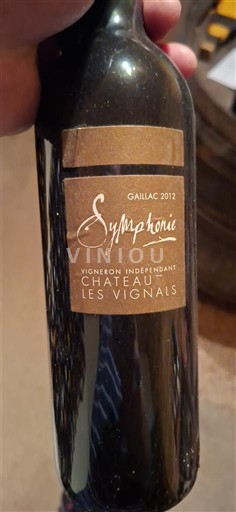 Vin Rouge sec Symphonie Château Les Vignals 2012 France Sud-Ouest Gaillac AOC