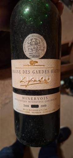 Languedoc Minervois Domaine S Gardes Hautes 2000