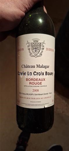 Bordeaux Château Malagar La Croix Bouey 2008